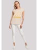 F4NT4STIC Extended Shoulder T-Shirt Summer Sunflower in Whitesand