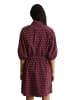 Marc O'Polo DENIM Kurzer Seersucker-Kleid A-Shape in Dark Red