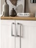 Inn.Furn Wohnwand 3-teilig weiß Lärche, Eiche Artisan 260 cm Landhaus