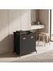 SONGMICS Wäschekorb Stevie in Schwarz - (B)40 x (H)66 x (T)60 cm