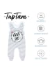 TupTam Baby Strampler mit Aufdruck Spruch 5er Pack in blau/weiß