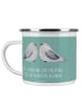 Mr. & Mrs. Panda Kaffeepott Verlobungsfeier Abenteuer mit Spruch in Meeresbrise