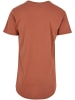 Urban Classics Lange T-Shirts in terracotta