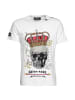 Roberto Geissini Skull Crown T-Shirt Weiß Unisex