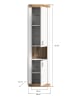 ebuy24 Hochschrank Laredo Weiß 45 x 30 cm