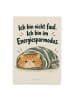 Mr. & Mrs. Panda Grußkarte Katze eingewickelt Design mit Spruch in Weiß