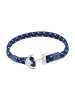 Tom Tailor Armband Edelstahl, Textil in silber