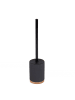 5five Simply Smart WC-Bürste NATUREO mit Halter in Schwarz, 39 x 8,8 cm