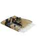 Beliani Kuscheldecke KUDIYA in Beige/Schwarz - (W) 130 x (H) 0.3 x (L) 170 cm