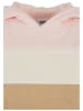 Urban Classics Kapuzenpullover in pink/whitesand/unionbeige