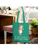 Mr. & Mrs. Panda Tasche Igel Wein mit Spruch in Mint