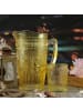 MARELIDA 4er Set Trinkglas Wasserglas Vintage Boho 280ml in gelb