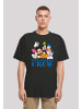 F4NT4STIC Heavy Oversize T-Shirt Disney Micky Maus Disney Friends in schwarz