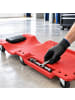 relaxdays Rollbrett Werkstatt in Rot - (B)48 x (H)12 x (T)102 cm