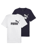 Puma T-Shirt 2er Pack in Weiß/Dunkelblau