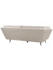 Beliani 3-Sitzer Sofa LENVIK in Beige/Schwarz - (W) 210 x (H) 75 x (L) 90 cm