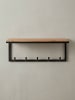 KADIMA DESIGN Wandgarderobe, Akazienholz & Metallgestell, Stilvoll, 70x27x30 cm