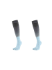 MUNADUNA 2er-Pack Lange Yoga-/Pilates-Zehensocken Gradient-Look in Blau