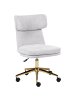 Beliani Bürostuhl GRANBY in Grau/Gold - (W) 58 x (H) 77 x (L) 58 cm