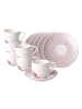 Villeroy & Boch 6er Set Espressotassen mit Untertassen Rose Garden 70 ml rosa in rosa
