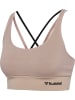 Hummel Hummel Top Hmlmt Yoga Damen Atmungsaktiv Schnelltrocknend Nahtlosen in CHATEAU GRAY