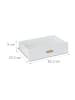 relaxdays Sideboard in Weiß - (B)120 x (H)48 x (T)40 cm
