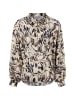 More & More Schluppenbluse in beige schwarz