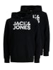 Jack & Jones Sweatshirt / Hoodie Corp in Schwarz / weiß