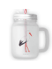 Mr. & Mrs. Panda Glas Mit Henkel Storch ohne Spruch in Transparent