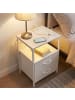 relaxdays Beistelltisch in Weiß - (B)40 x (H)60 x (T)30 cm