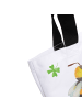 Mr. & Mrs. Panda Tote Bag Hummeln Kleeblatt ohne Spruch in Weiß