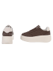 Ital-Design Freizeitschuh in Braun und Weiß