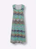 Sieh an! Sommerkleid in blaugrün-bedruckt