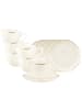 Seltmann Weiden 6er Set Milchkaffeetassen mit Untertassen Savona Goldlinie 340 ml in creme