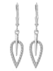 Adeliás Damen Ohrringe – Ohrhänger aus 925 Silber mit Zirkonia in silber