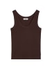 Marc O'Polo DENIM Pointelle-Top slim in Burnt Aubergine