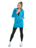 Winshape Lange, kuschelige Hoodie-Jacke mit 2-Wege-Zipper J006 in sky blue