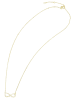 Adeliás Damen Halskette mit Anhänger – Unendlichkeitszeichen aus 925 Silber in gold