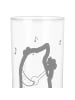 Mr. & Mrs. Panda Trinkglas Bär Lied ohne Spruch in Transparent