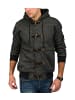 Arizona-Shopping Übergangsjacke Meliert Zip Hoodie Cardigan Jacke in Dunkelgrau