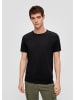 QS T-Shirt kurzarm in Schwarz