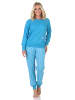 NORMANN Schlafanzug Pyjama langarm Sterne Optik - 88751 in blau