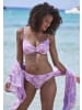 LASCANA Bügel-Bikini-Top in flieder bedruckt