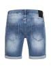 Amaci&Sons Destroyed Jeans Shorts SAN DIEGO in Hellblau