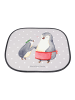 Mr. & Mrs. Panda Sonnenschutz Auto Pinguin mit Kind ohne Spruch in Grau Pastell