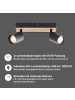 Brilliant Jello Wood LED-Spotbalken – 2-flammig, Schwarz/Holz, dimmbar, warmweiß
