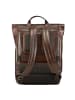 Jost Lund Business-Rucksack Leder 44 cm Laptopfach braun