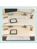 relaxdays Schreibtischverlängerung in Weiß - (B)65 x (T)24 cm