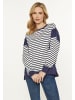 usha BLUE LABEL Women Sweatshirt in Navy White