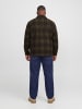 JACK & JONES PLUS Overshirt in Olive Night